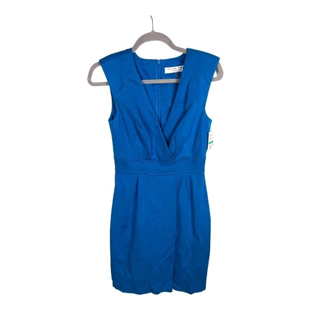 Trina turk blue sleeveless dress women’s size 2